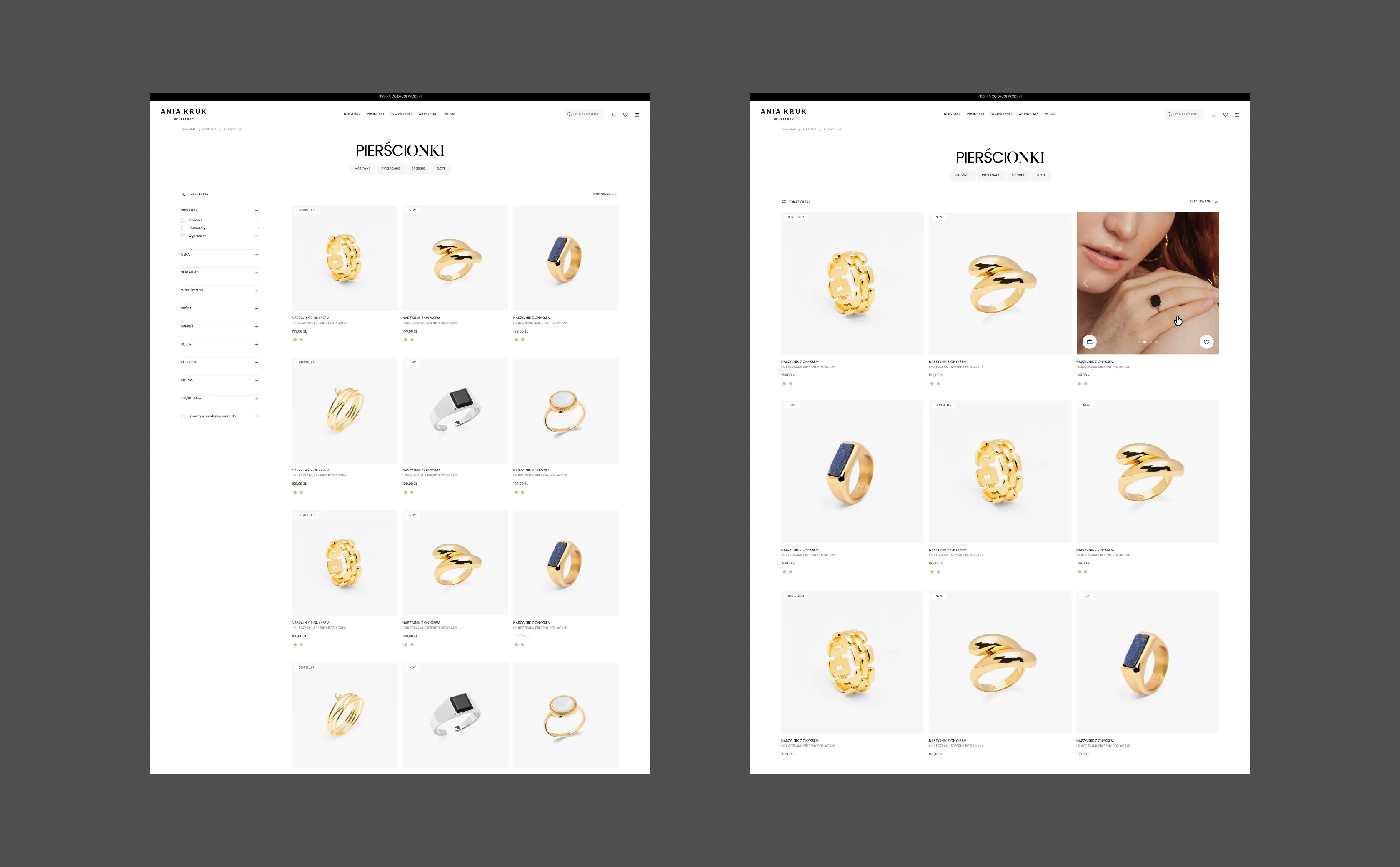 Ania Kruk – Product Listing Page