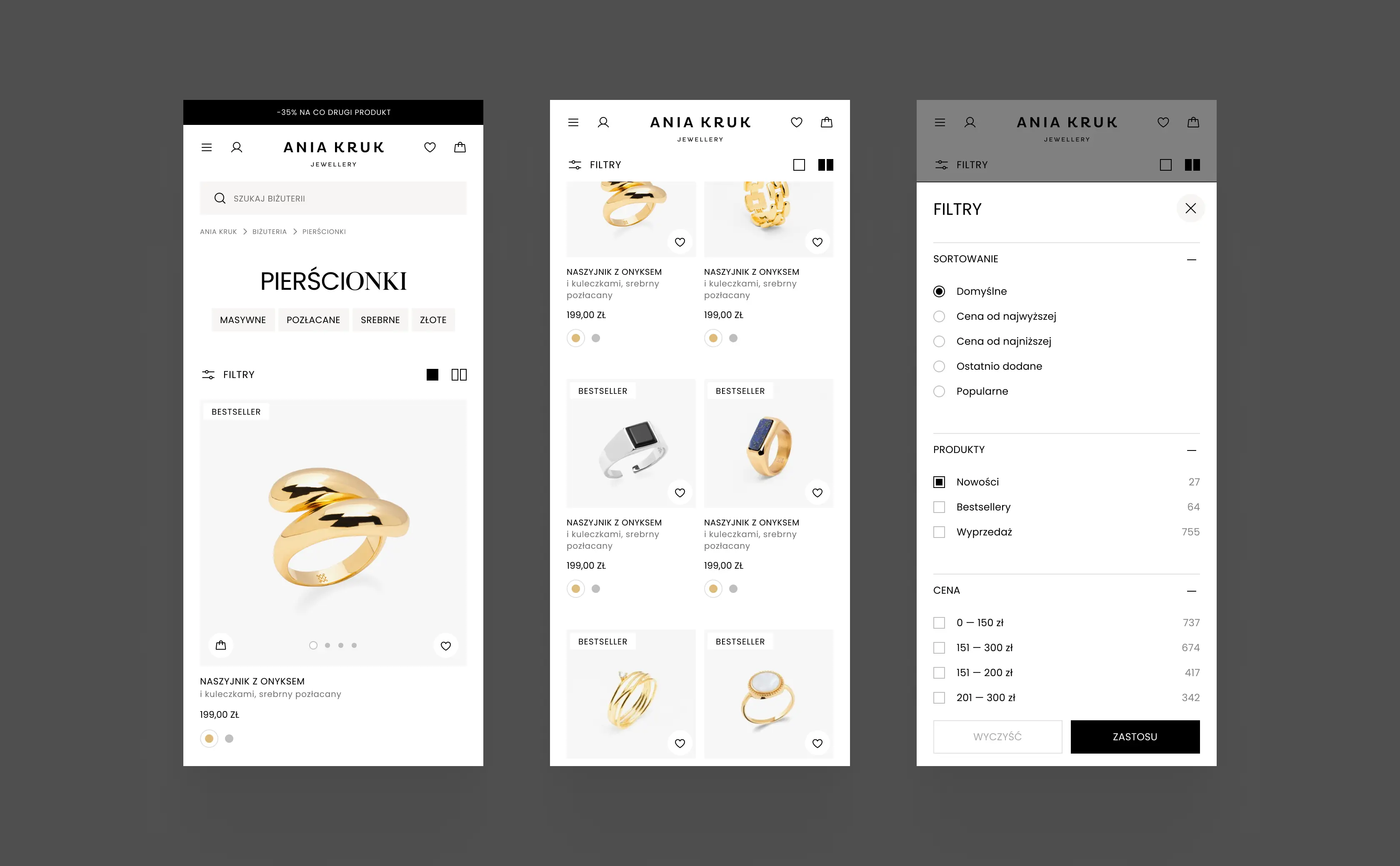 Ania Kruk – Product Listing Page