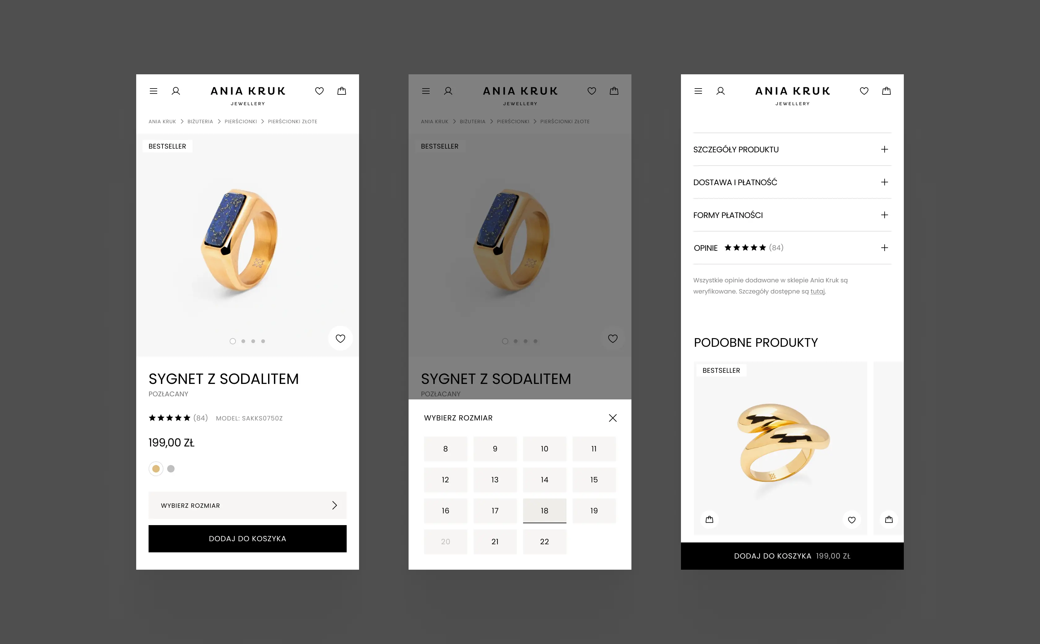 Ania Kruk – Product Detail Page
