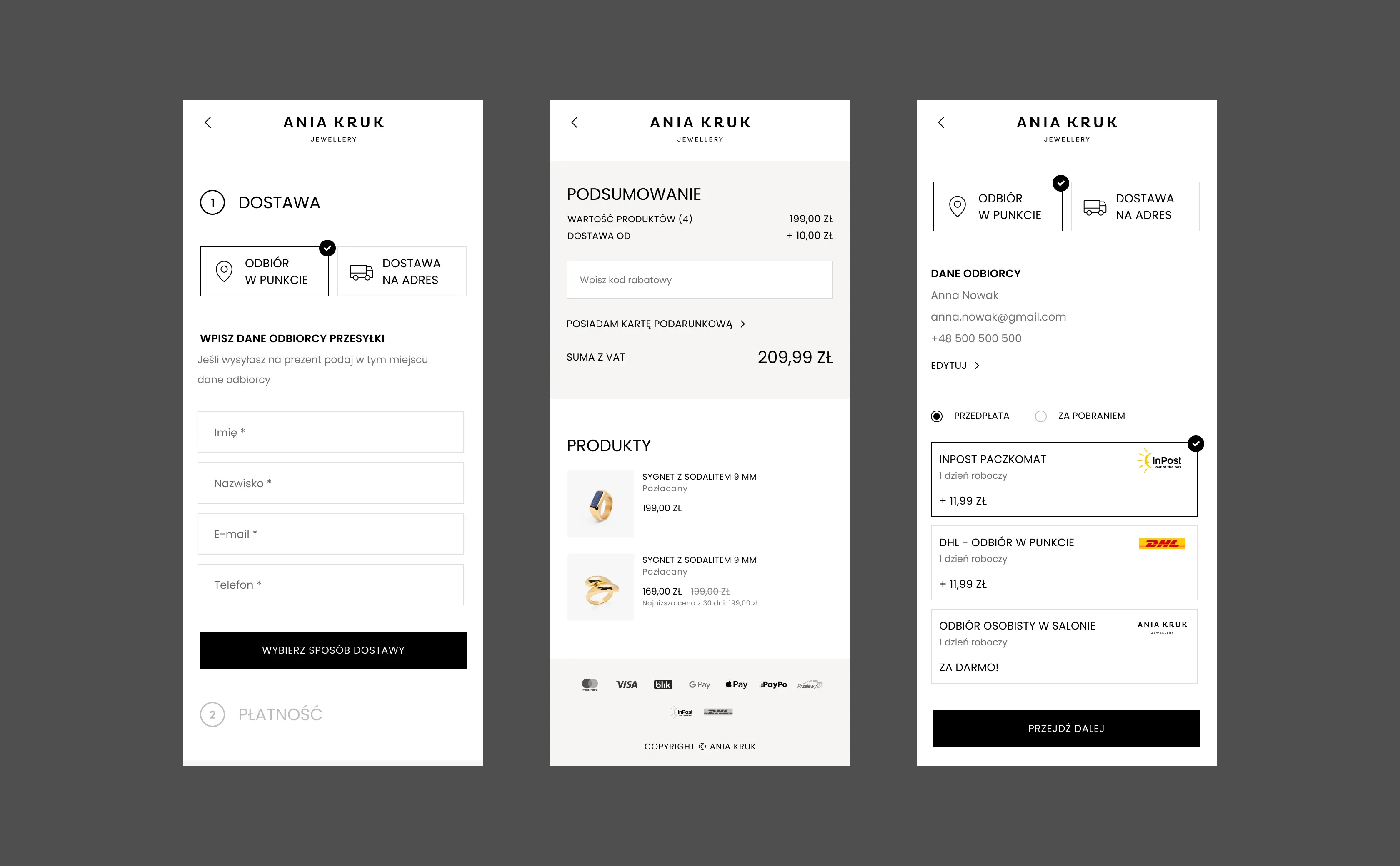 Ania Kruk – Cart & Checkout