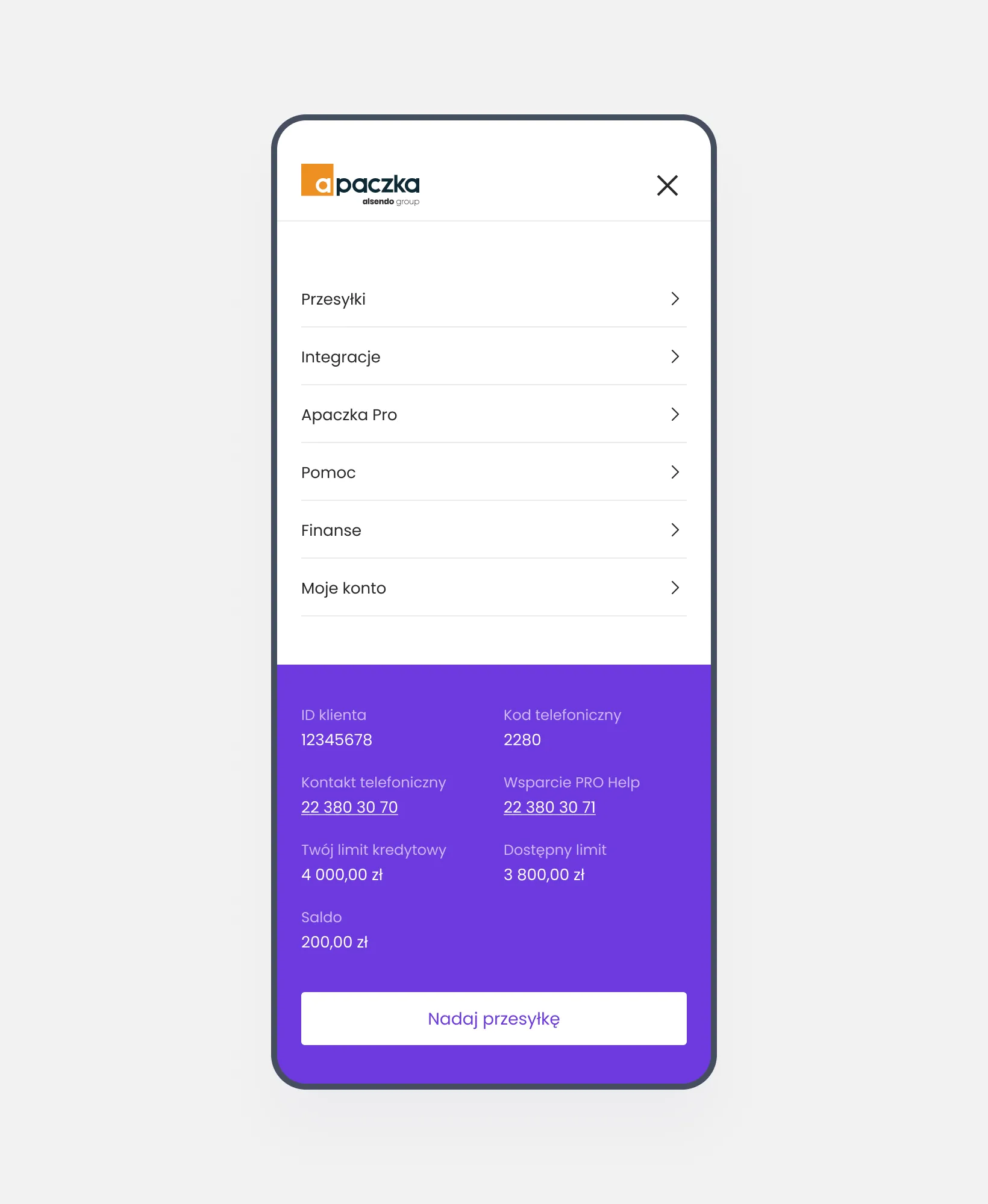 Apaczka – Order Form