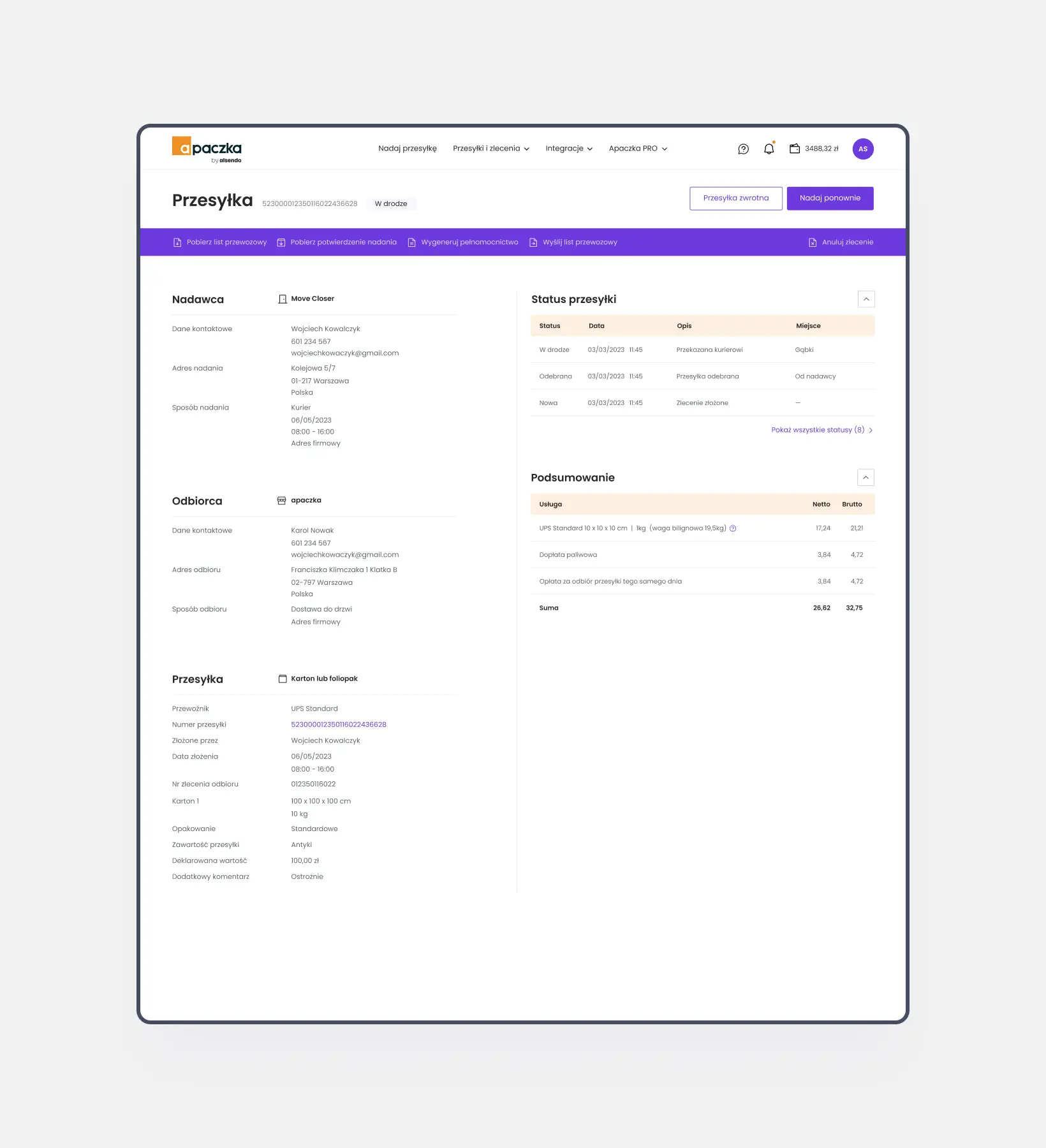 Apaczka – Complete shipping ecosystem