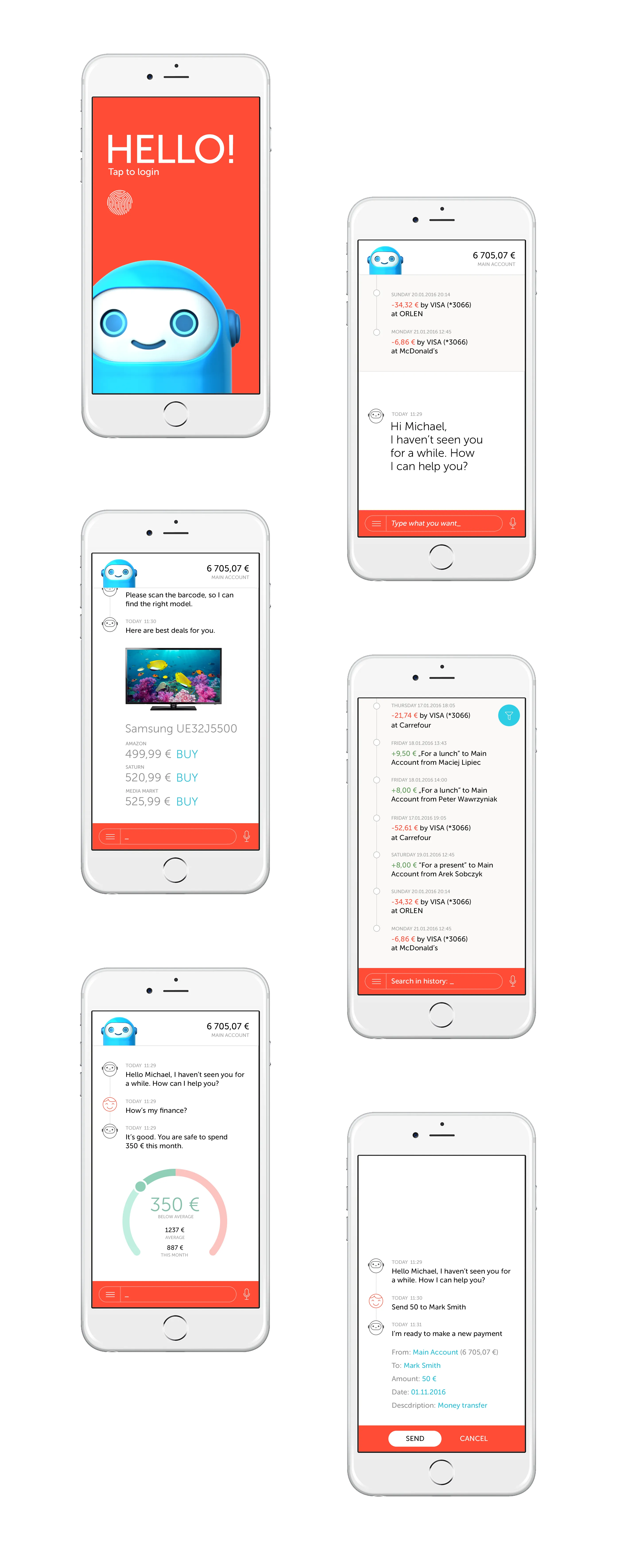 K2 Bank – The main interface