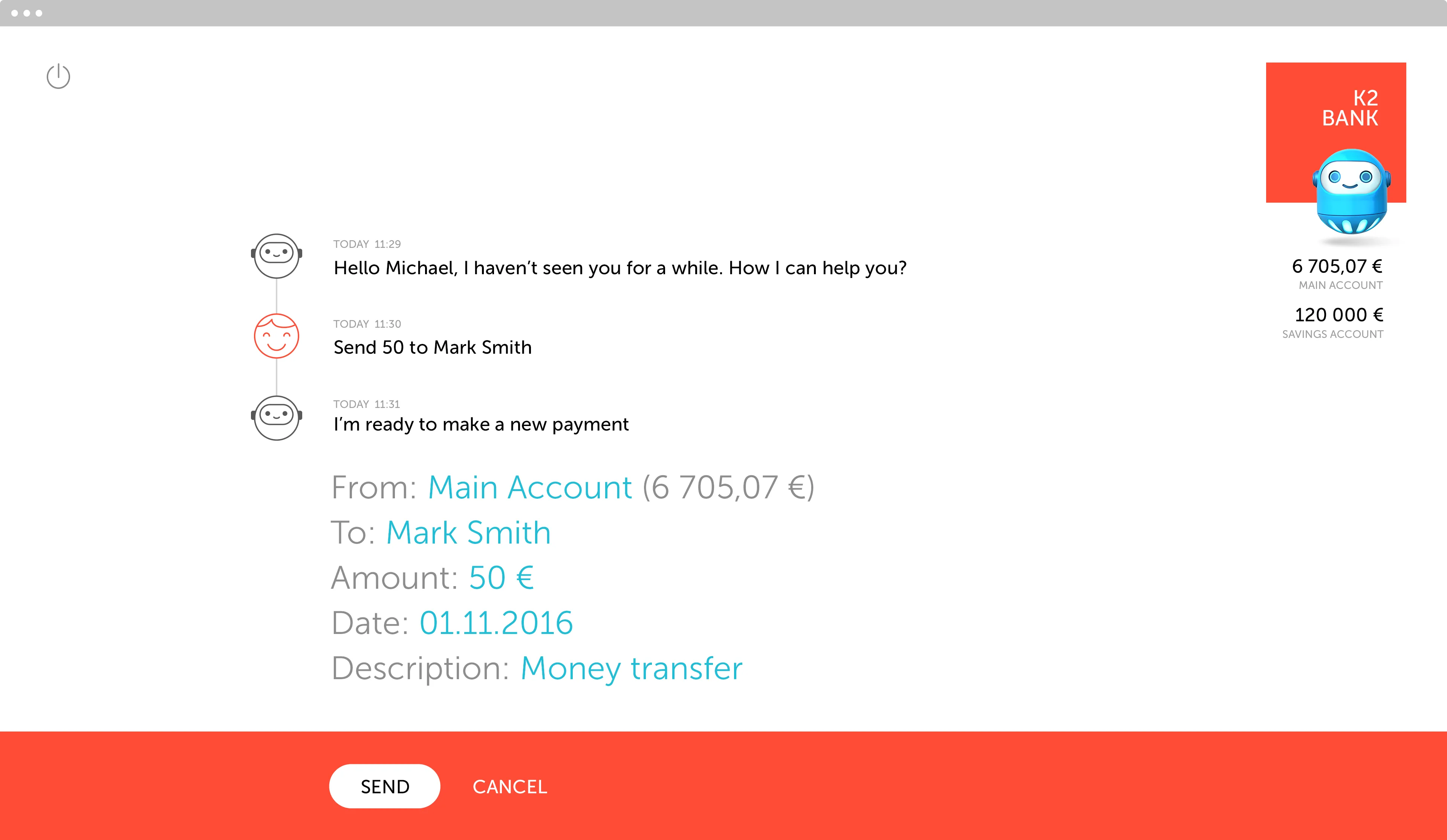 K2 Bank – BankBot is an advisor