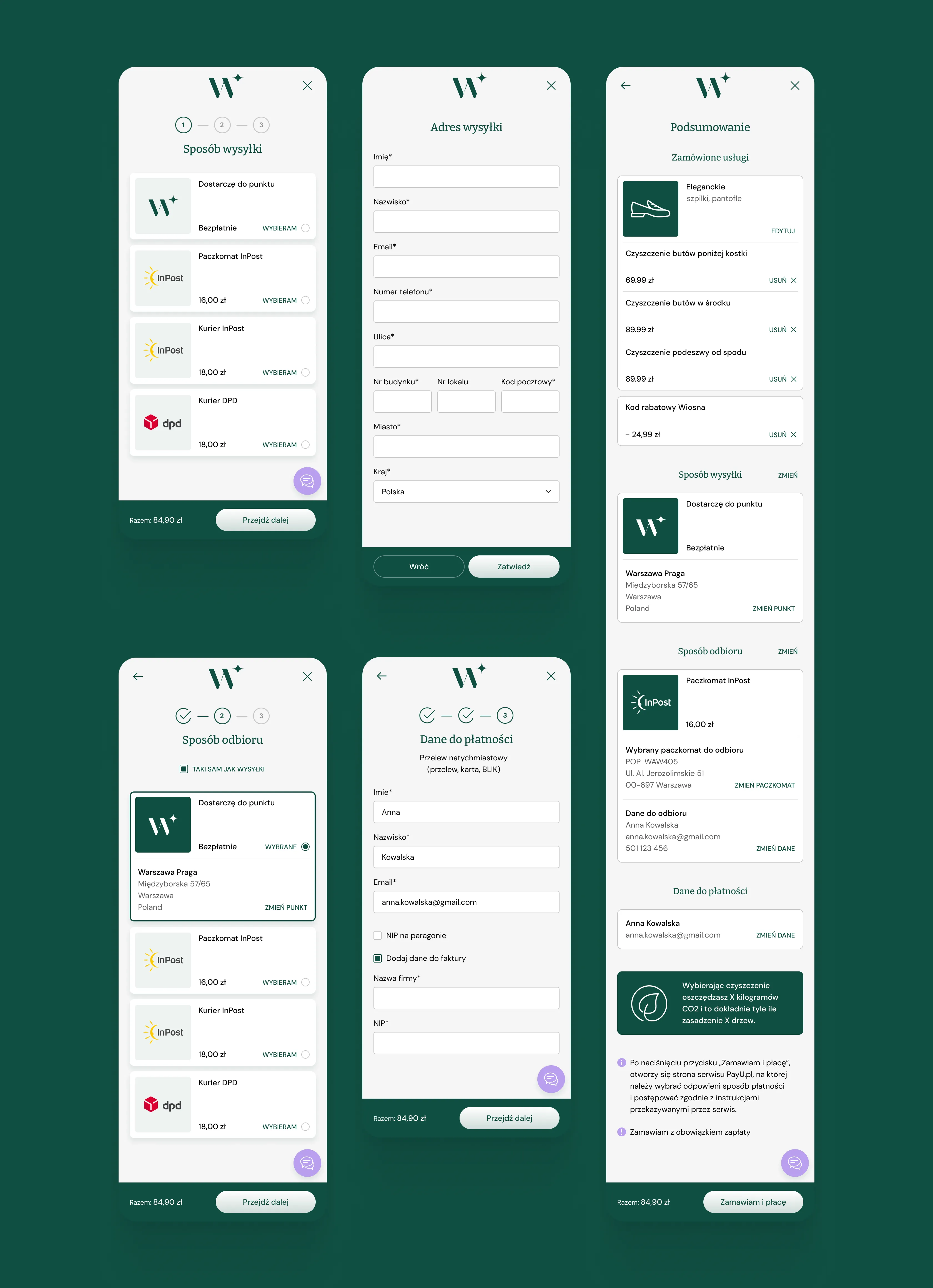woshwosh – Cart & Checkout